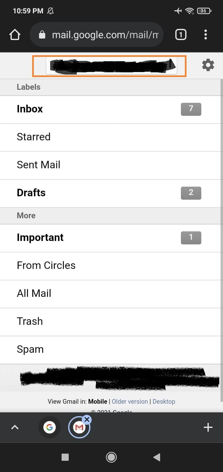 Top left right screen options