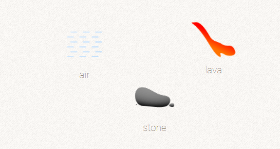 Image to add Air & Lava in order to create stone