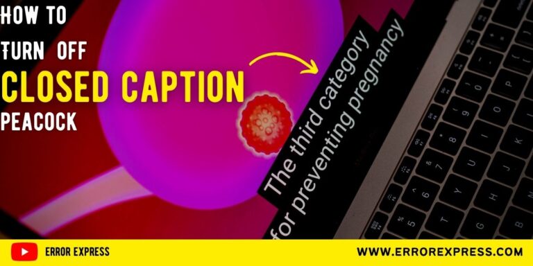 how to turn off closed caption on peacock