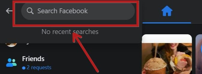 Search Facebook Bar