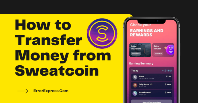 Feature Image for how to transfer money from sweatcoin