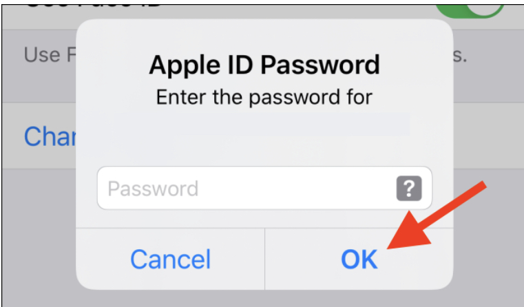 Apple id password asking prompt