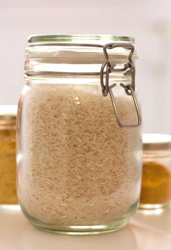 Rice in bottle
