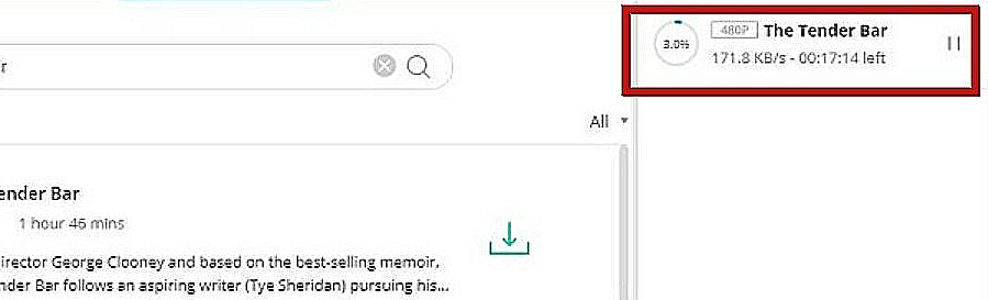 Dowload Progress When Download Amazon Prime Video