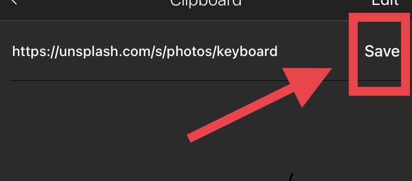 Save Clipboard Option