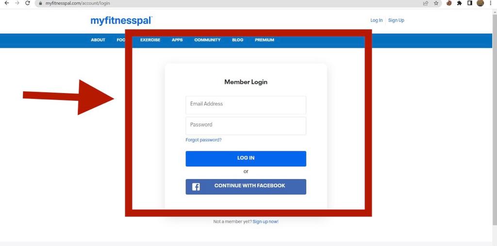 How to delete myfitnesspal account - Log in to the main page using your account's username and password.