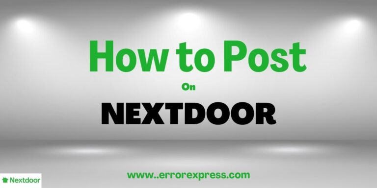 How to post on nextdoor