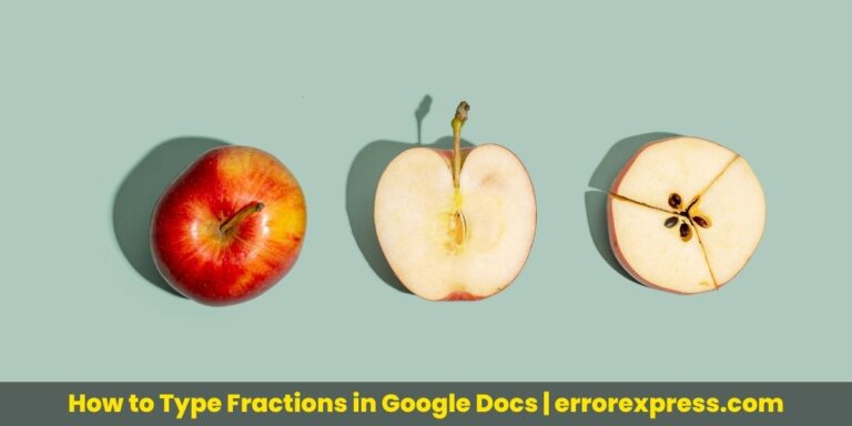 Learn How to Type Fractions in Google Docs