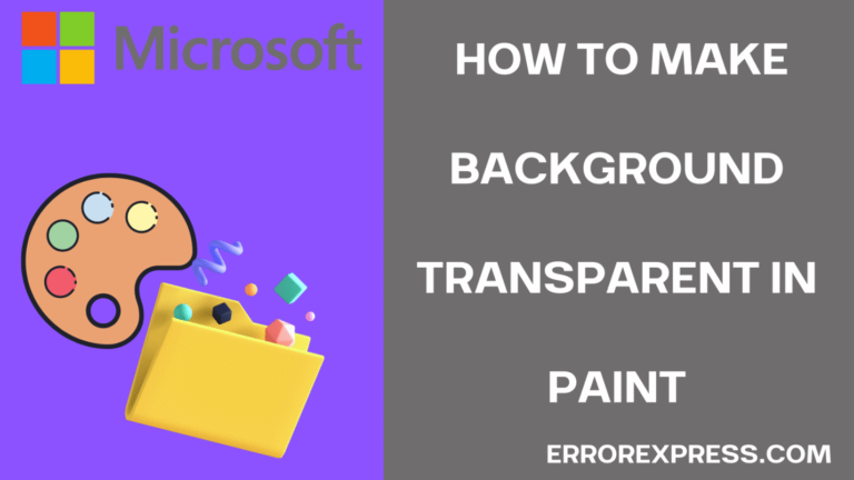 Feature image for how to make the background transparent in paint