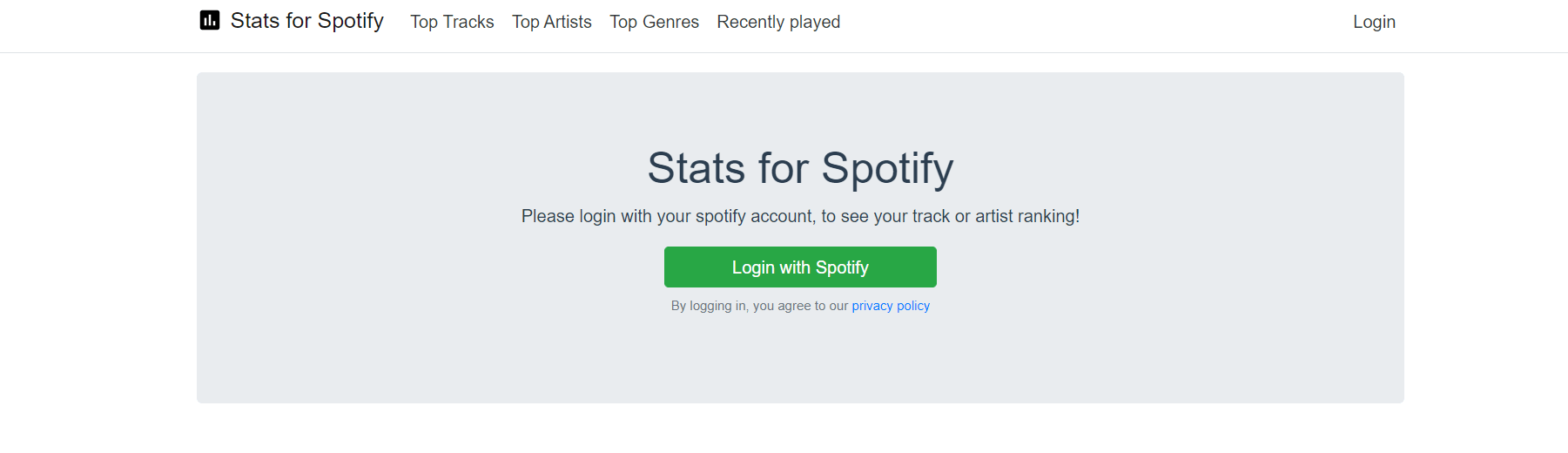 Stats for Spotify Image