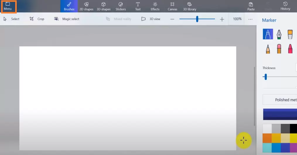 Paint 3D Main