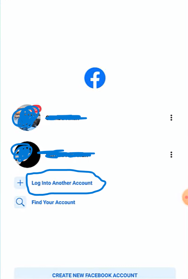 Facebook Loginto Another Account