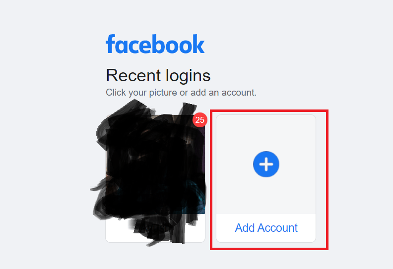 Facebook recent logins screen