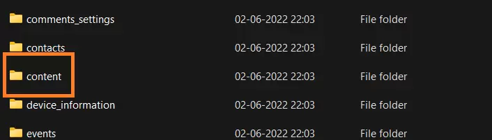 Instagram content folder to find an old feel 