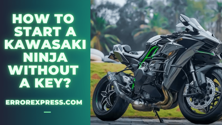 Featured Image- How to start a kawasaki ninja without a key