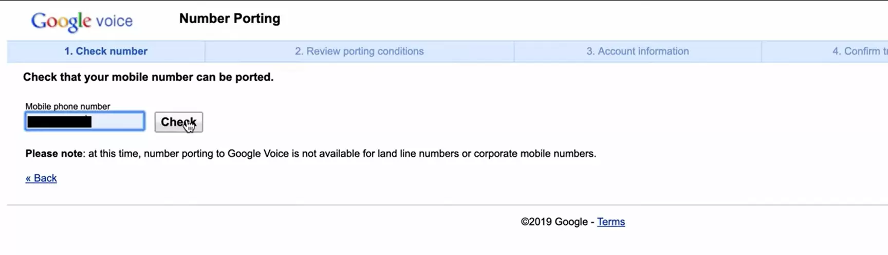 How to port to Google Voice
