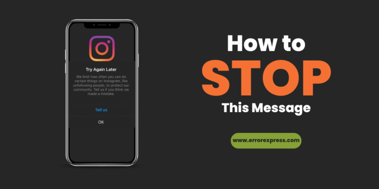 How to Fix Instagram Try Again Later