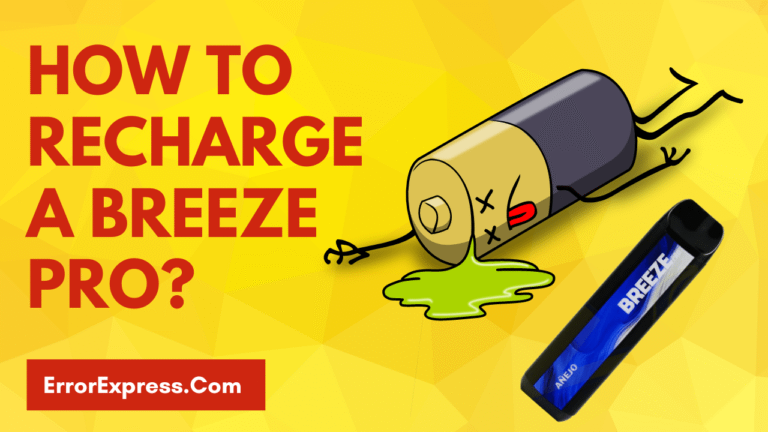 How To Recharge A Breeze Pro {Help Guide}