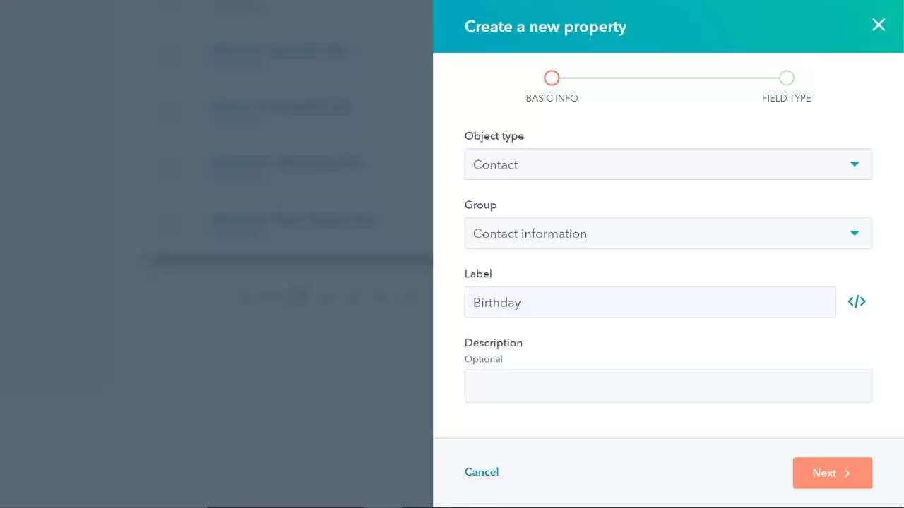 Step 4: Fill Out the Basic Info and Tap on Next
