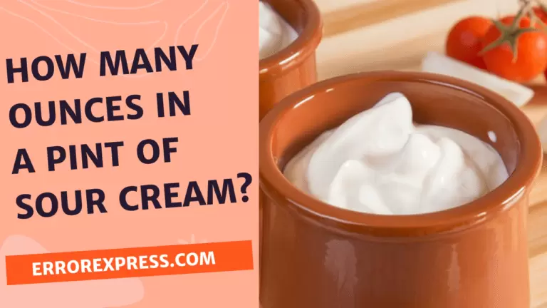 How Many Ounces In A Pint Of Sour Cream