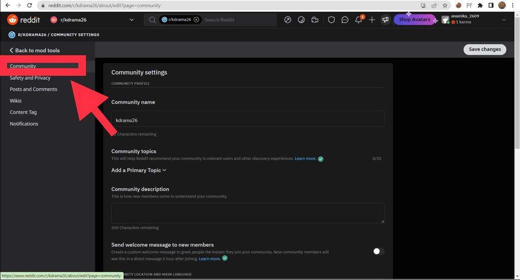 Reddit Community Tab