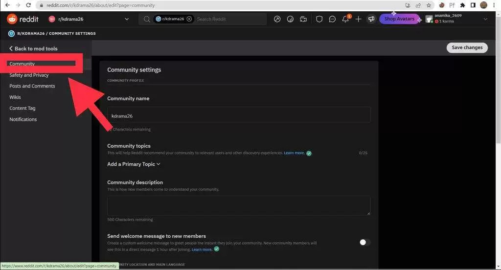 Reddit Community Tab