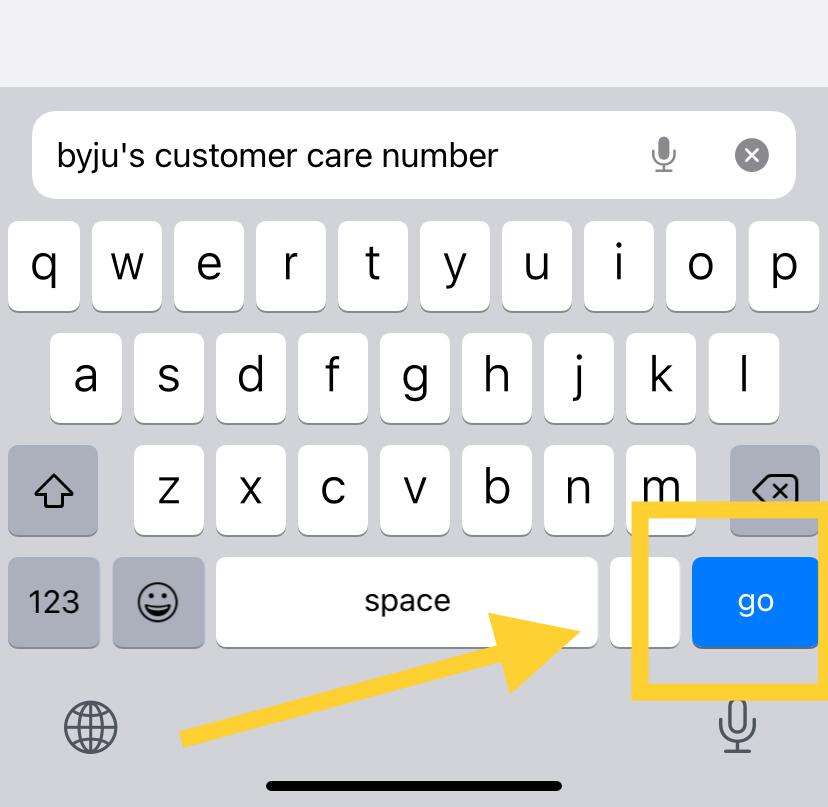 Byju's customer care number