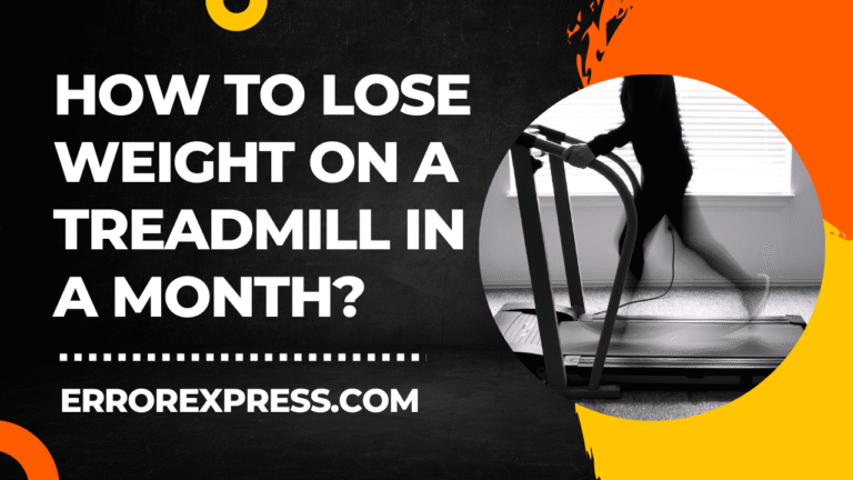 How to lose weight on a treadmill in a month