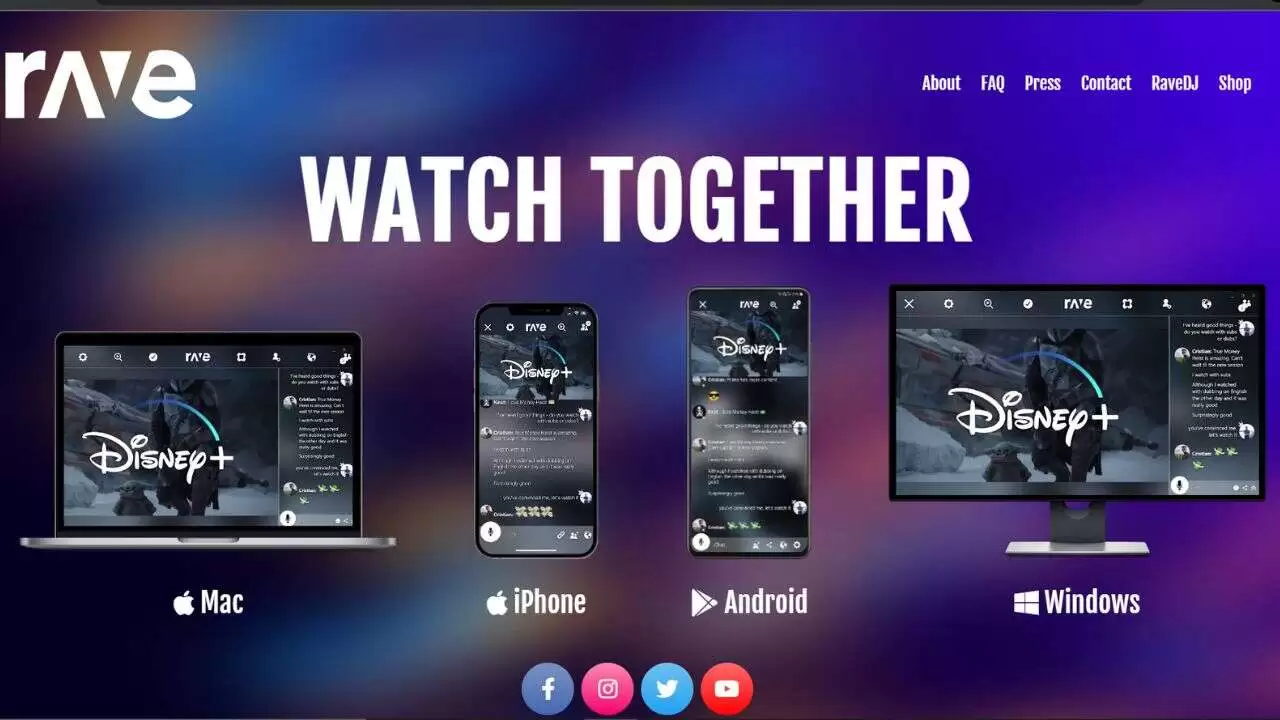 Rave App to Watch Netflix together on Android and IOS