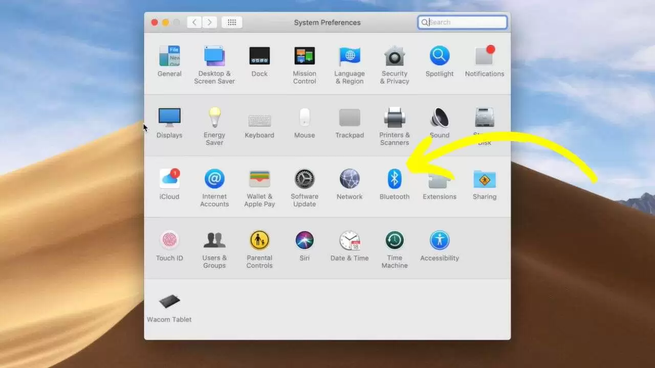 Turn on Bluetooth