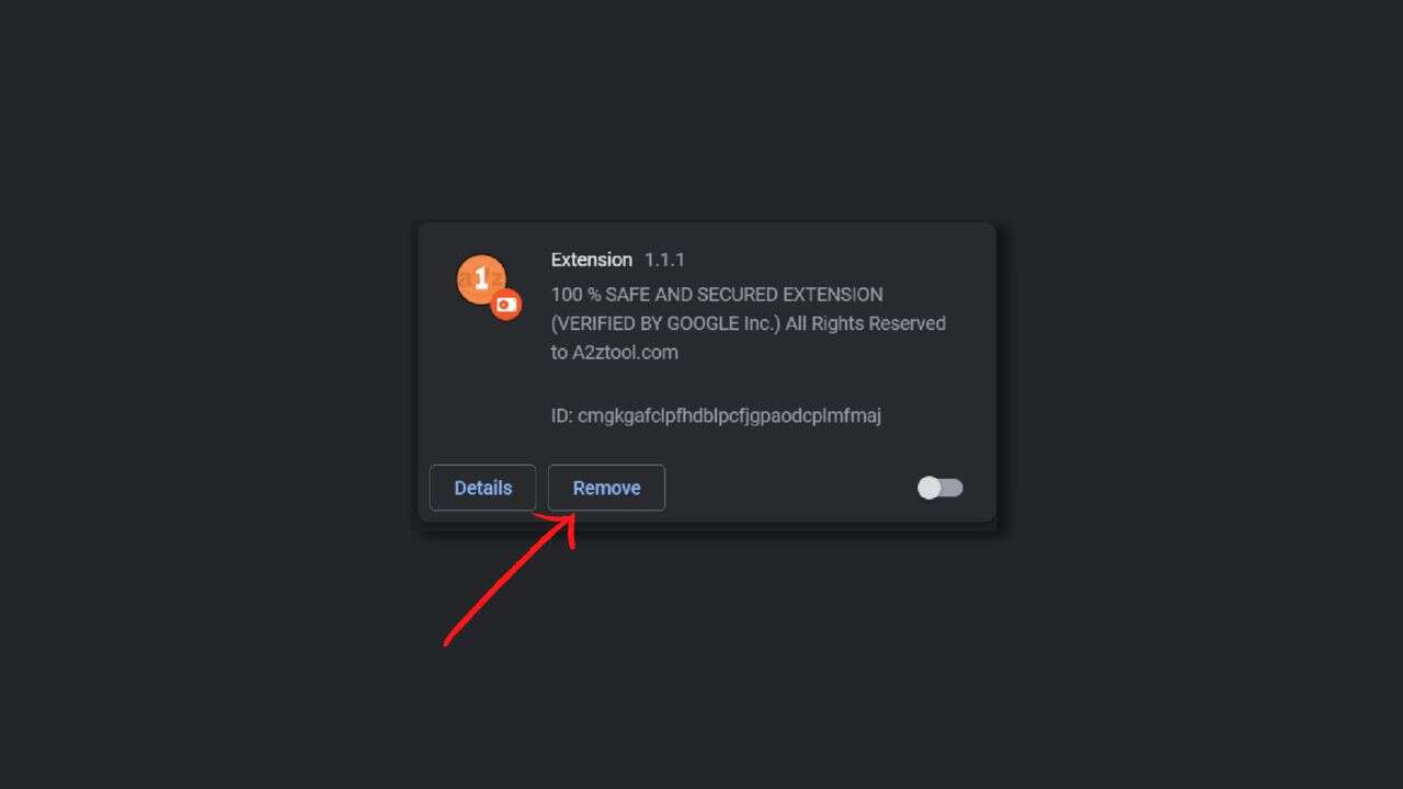 Remove chrome extensions