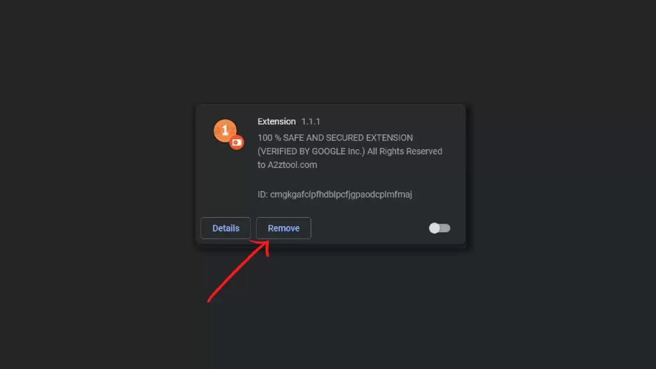 Remove chrome extensions