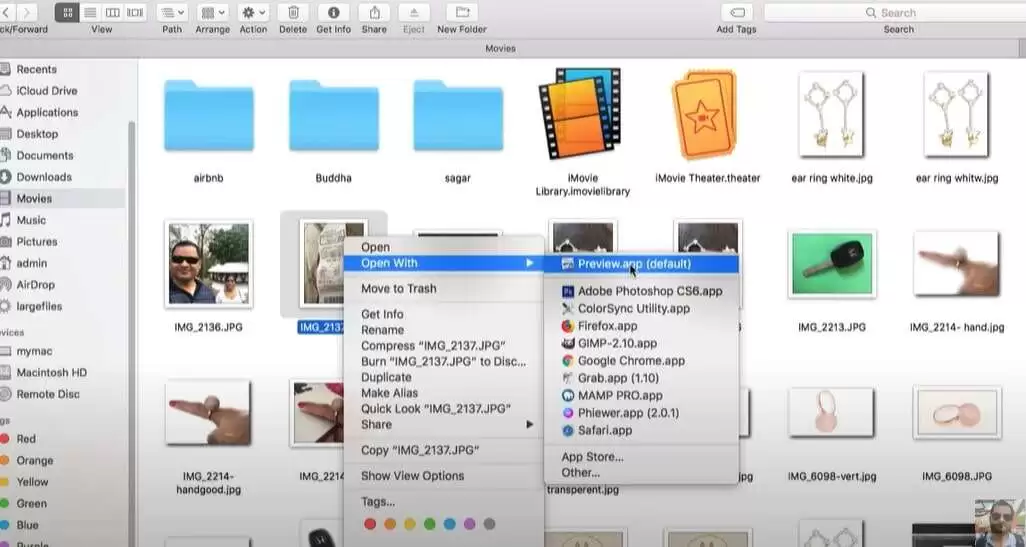 Click preview option on mac