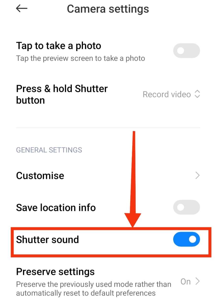 Turn Off the Camera Shutter Sound - turn off the camera sound on Snapchat
