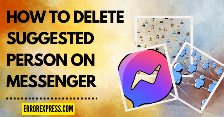 How To Delete Suggested Person On Messenger (Facebook)