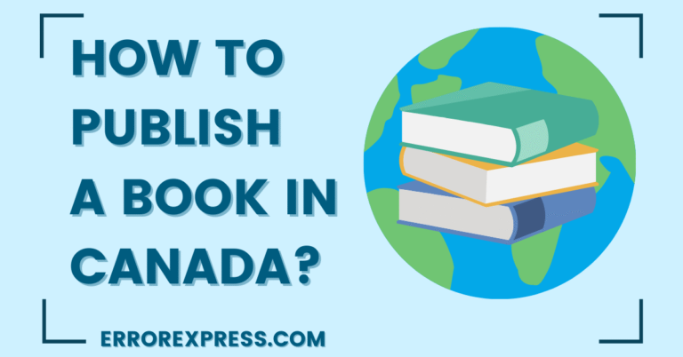 How to publish a book in canada