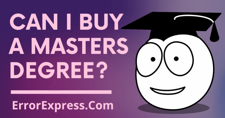 Can I Buy A Masters Degree {Information Guide}