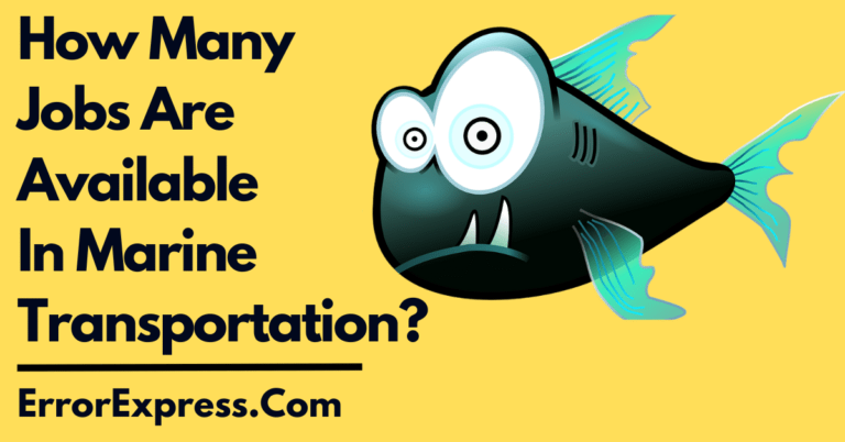 How Many Jobs Are Available In Marine Transportation