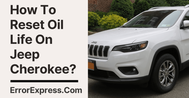 How To Reset Oil Life On Jeep Cherokee