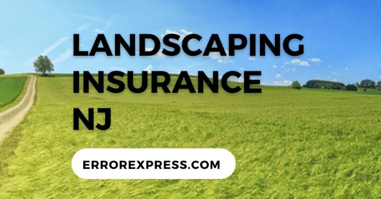 Landscaping insurance NJ