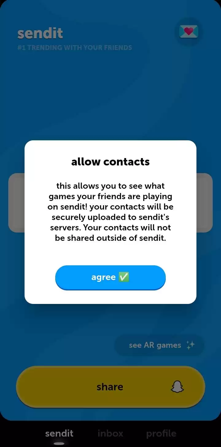 Setup in the app permission