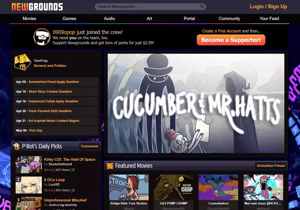 New Grounds Homepage - 8 Top Game Sites Blocked by School