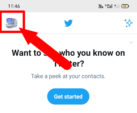Twitter profile three dot profile icon