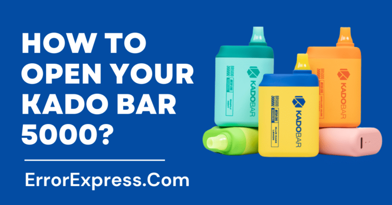 How To Open Your Kado Bar 5000 {Help Guide}