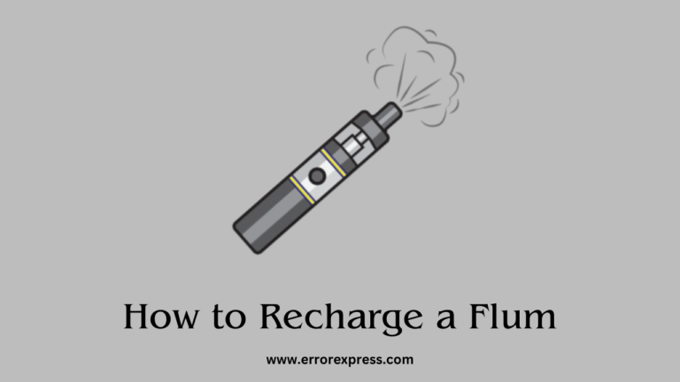 How to Recharge a Flum