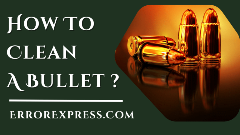 How To Clean A Bullet {Help Guide}