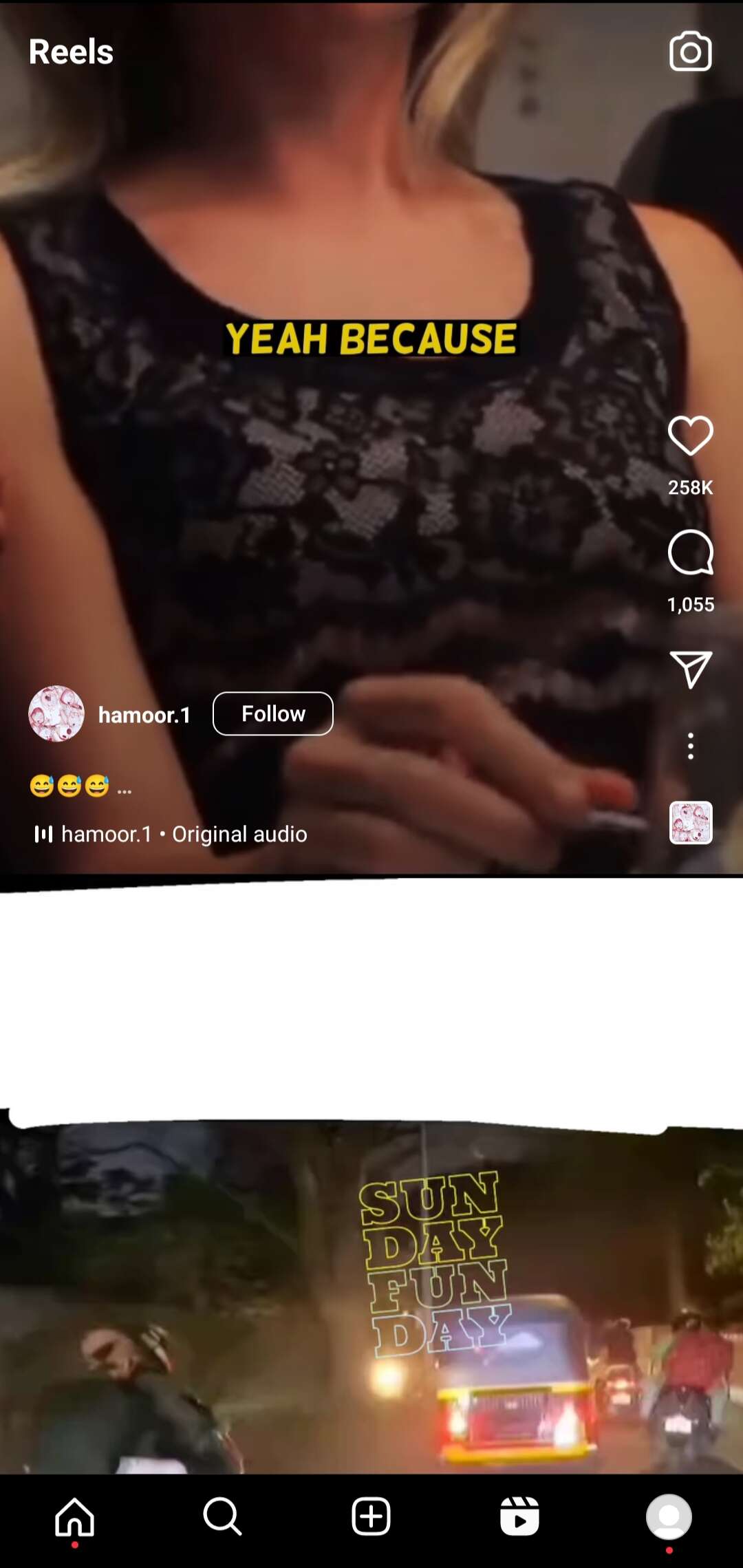 Half Swipe On Instagram