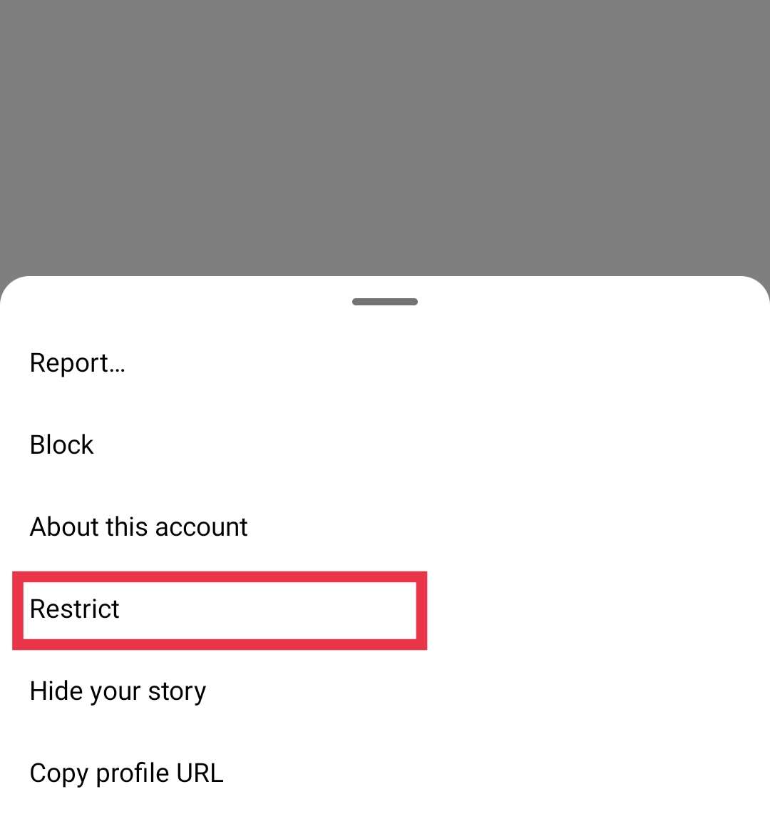 Instagram restrict option - How To Half Swipe On Instagram