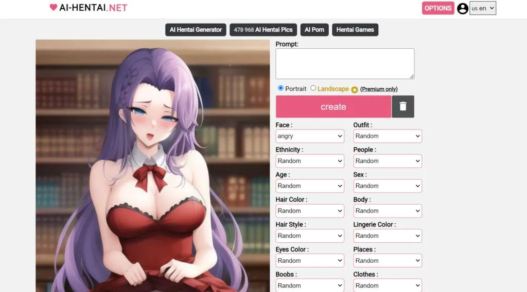 AI Hentai Homepage