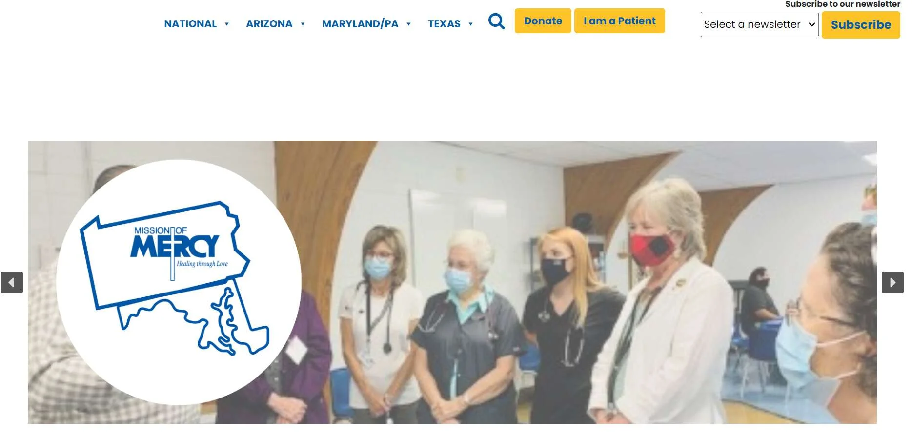 Mission Of Mercy Site page